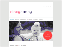 Tablet Screenshot of cincynanny.com